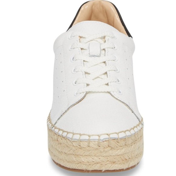 Vince Camuto VC Jinnie Women's Size 9M / 40 EU White Leather Shoe Sneaker &Twine - Picture 8 of 12